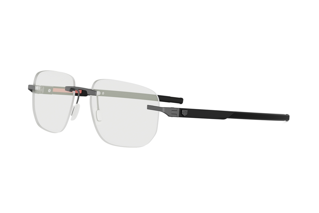 Prescription glasses tag heuer bolide rimless th50055u 013 grey geometric masculino size 56mm - Main view