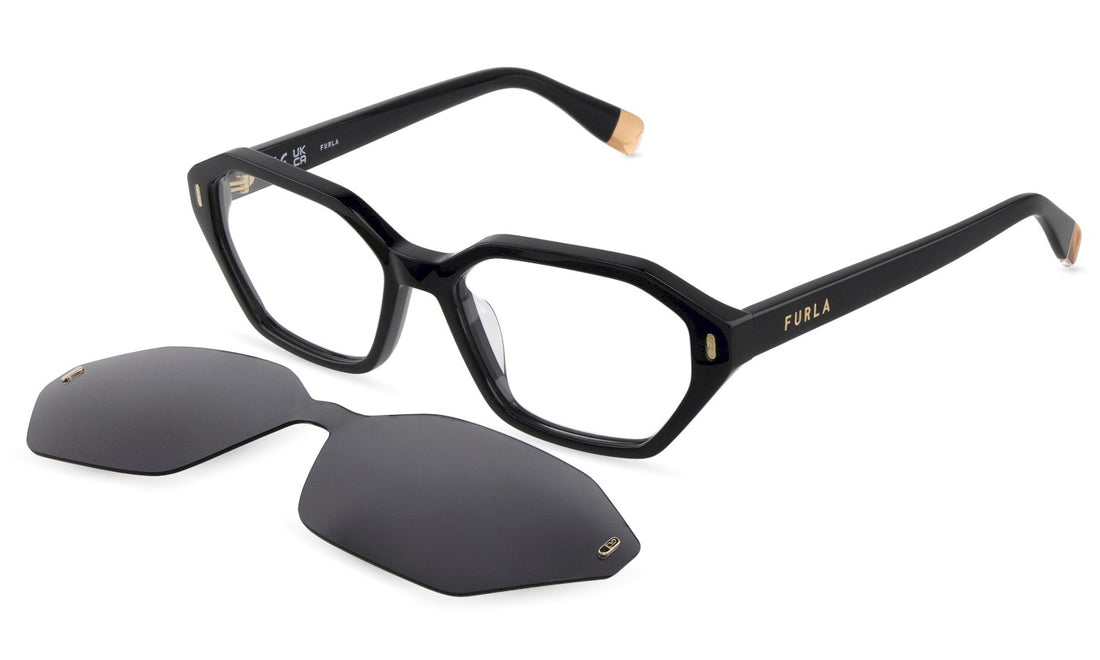 Óculos graduados furla ufub59 700p negro geometric femenino tamanho 53mm - Vista principal