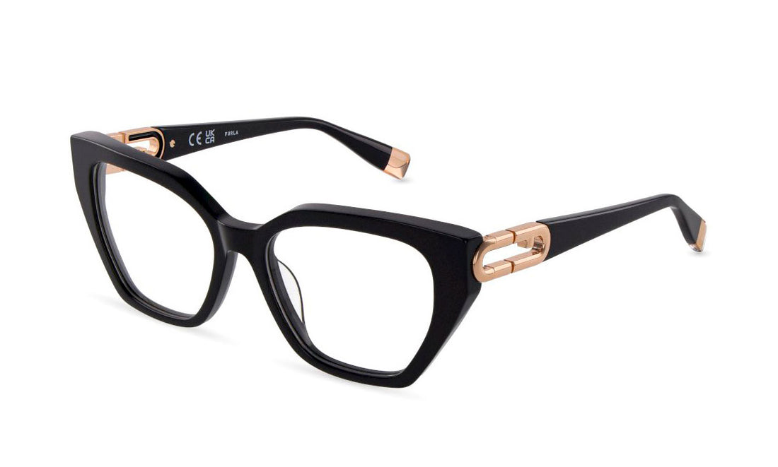 Gafas graduadas furla vfua94 0700 negro square femenino talla 54mm - Vista principal