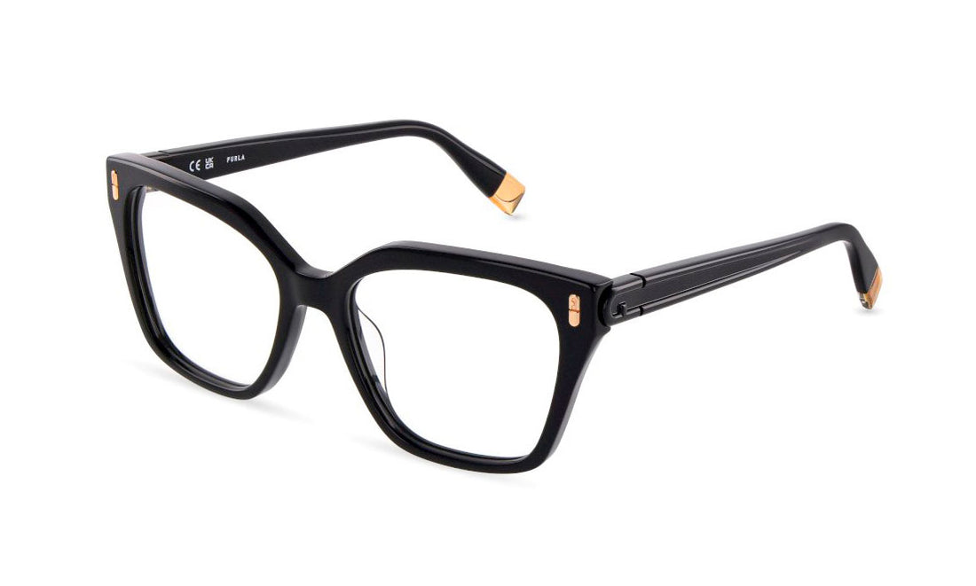 Gafas graduadas furla vfua95 0700 negro square femenino talla 54mm - Vista principal