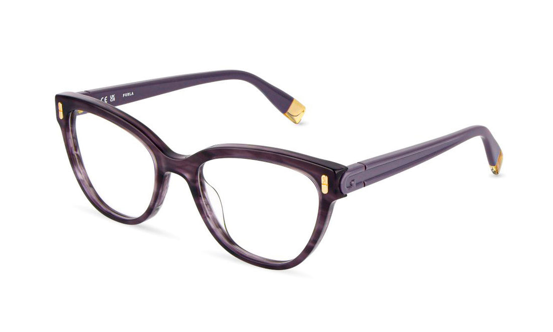 Gafas graduadas furla vfua96 0712 gris square femenino talla 53mm - Vista principal