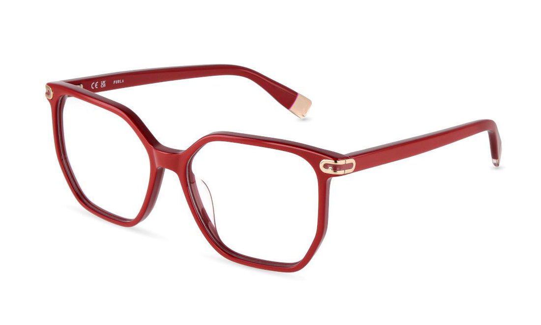 Gafas graduadas furla vfua98 0718 rojo geometric femenino talla 55mm - Vista principal