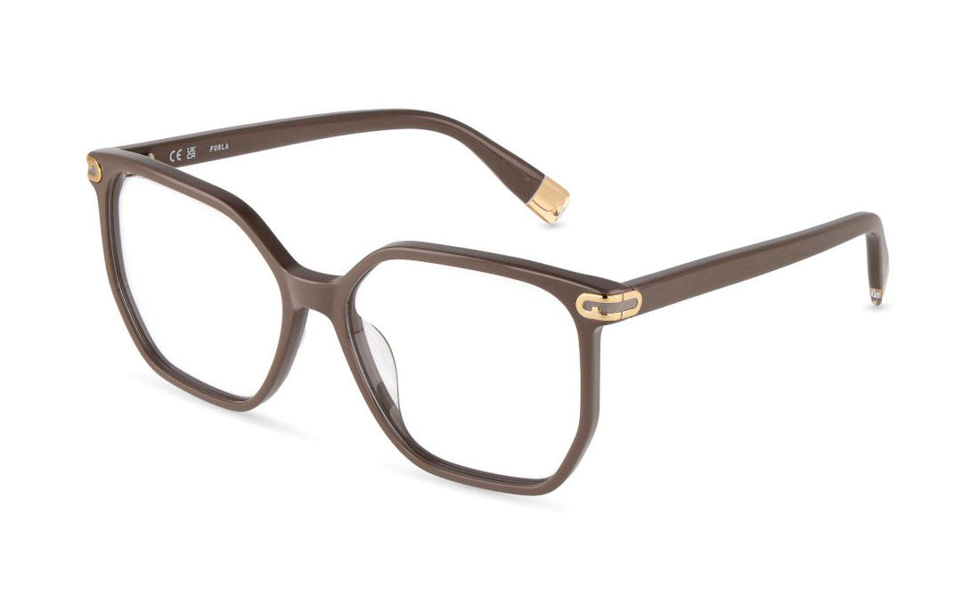 Gafas graduadas furla vfua98 092t gris geometric femenino talla 55mm - Vista principal
