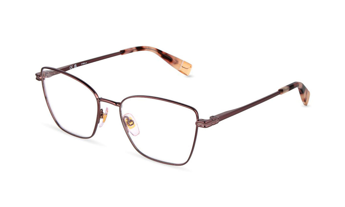 Gafas graduadas furla vfub01 08g7 marron square femenino talla 54mm - Vista principal