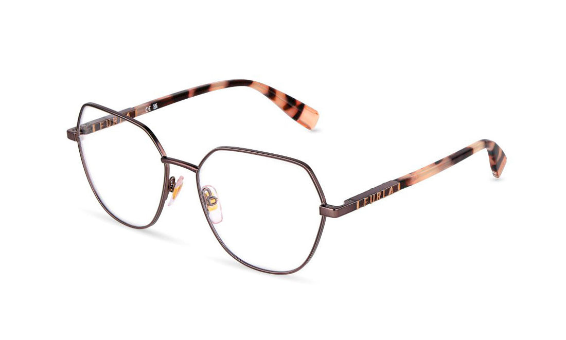 Gafas graduadas furla vfub06 08g7 marron square femenino talla 54mm - Vista principal