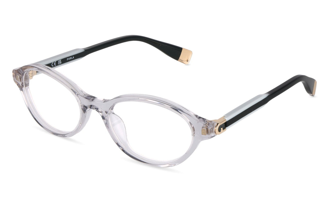Lunettes de vue furla vfub54 02gm gris oval femenino taille 51mm - Vue principale