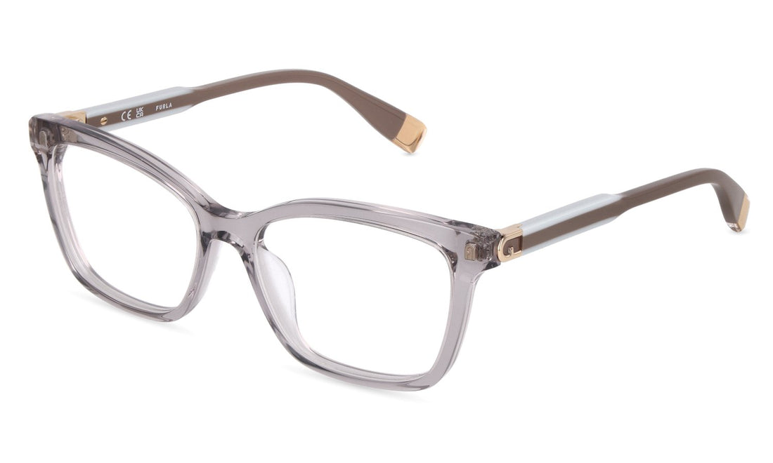 Lunettes de vue furla vfub55 04g0 gris square femenino taille 53mm - Vue principale