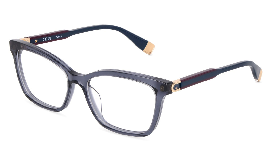 Lunettes de vue furla vfub55 06sb azul square femenino taille 53mm - Vue principale
