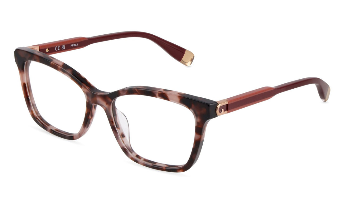 Lunettes de vue furla vfub55 0xap marron square femenino taille 53mm - Vue principale