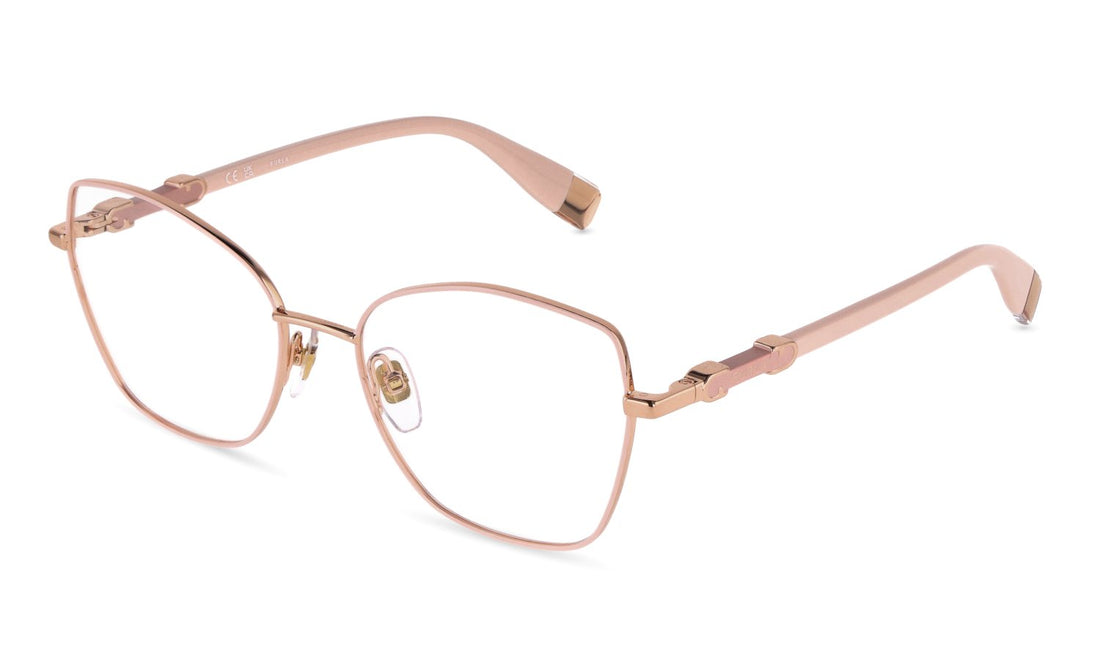 Lunettes de vue furla vfub56 02am dorado geometric femenino taille 54mm - Vue principale