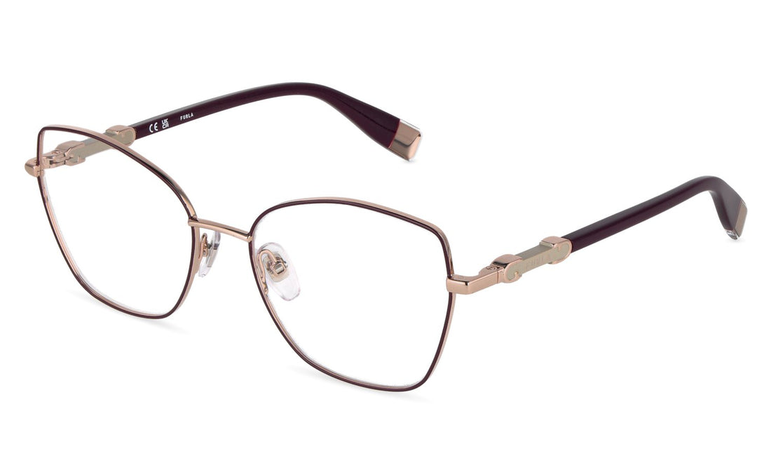 Lunettes de vue furla vfub56 0e59 dorado geometric femenino taille 54mm - Vue principale
