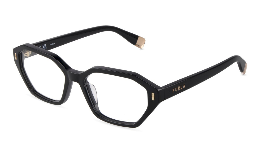 Óculos graduados furla vfub59 0700 negro geometric femenino tamanho 53mm - Vista principal