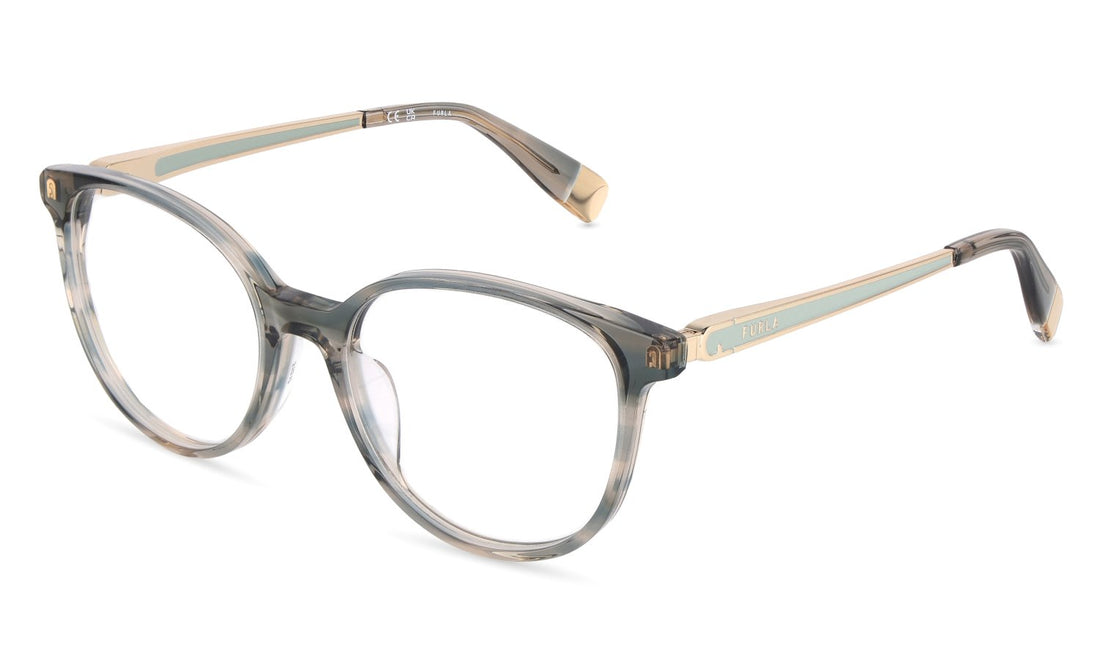 Óculos graduados furla vfub61 07hi gris pantos femenino tamanho 51mm - Vista principal