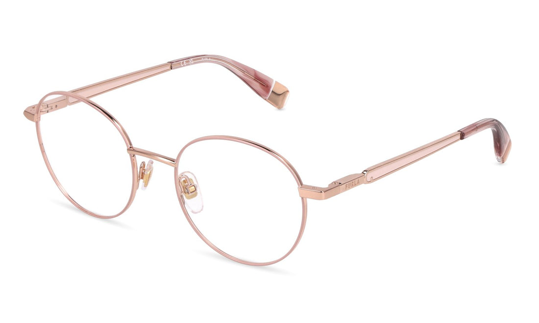Óculos graduados furla vfub63 02am dorado pantos femenino tamanho 50mm - Vista principal