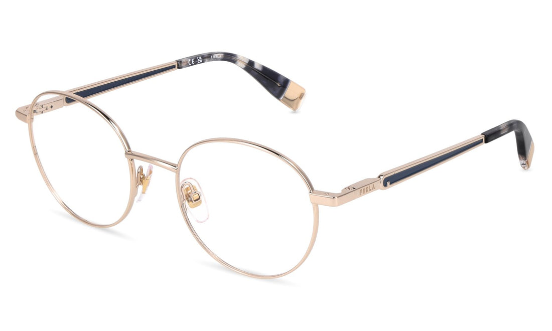 Óculos graduados furla vfub63 0300 dorado pantos femenino tamanho 50mm - Vista principal