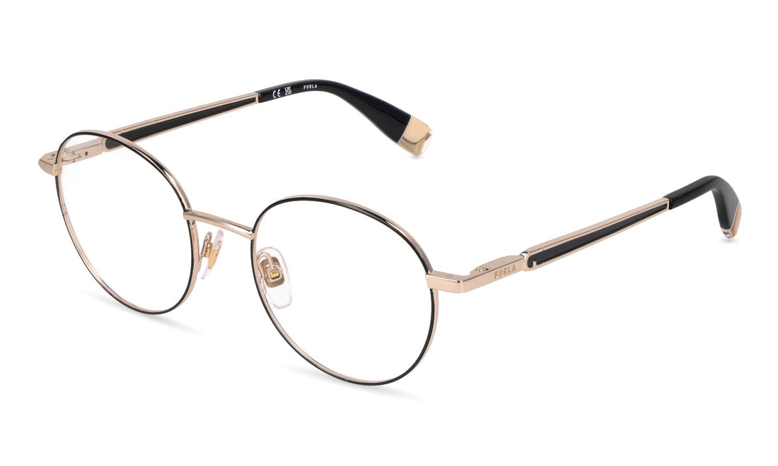 Óculos graduados furla vfub63 0301 dorado pantos femenino tamanho 50mm - Vista principal