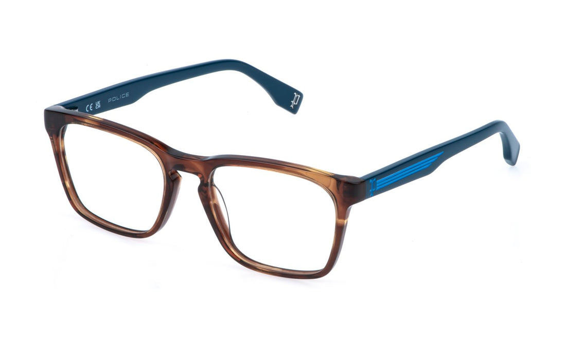 Gafas graduadas police vk170 06hn marron square infantil talla 50mm - Vista principal