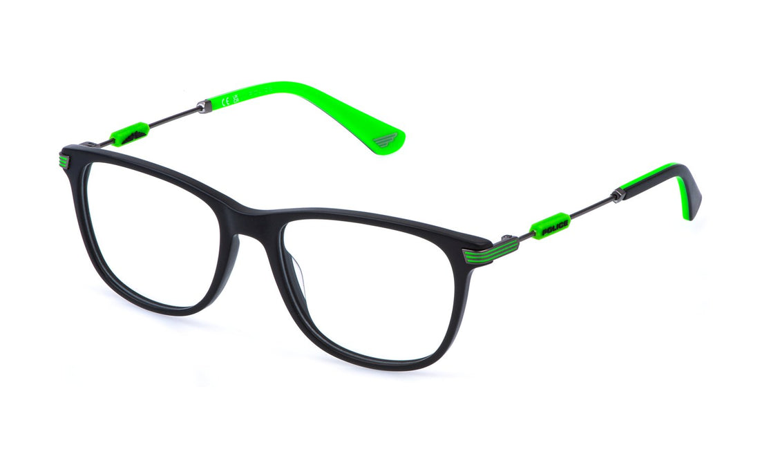 Gafas graduadas police vk174 0703 negro square infantil talla 49mm - Vista principal
