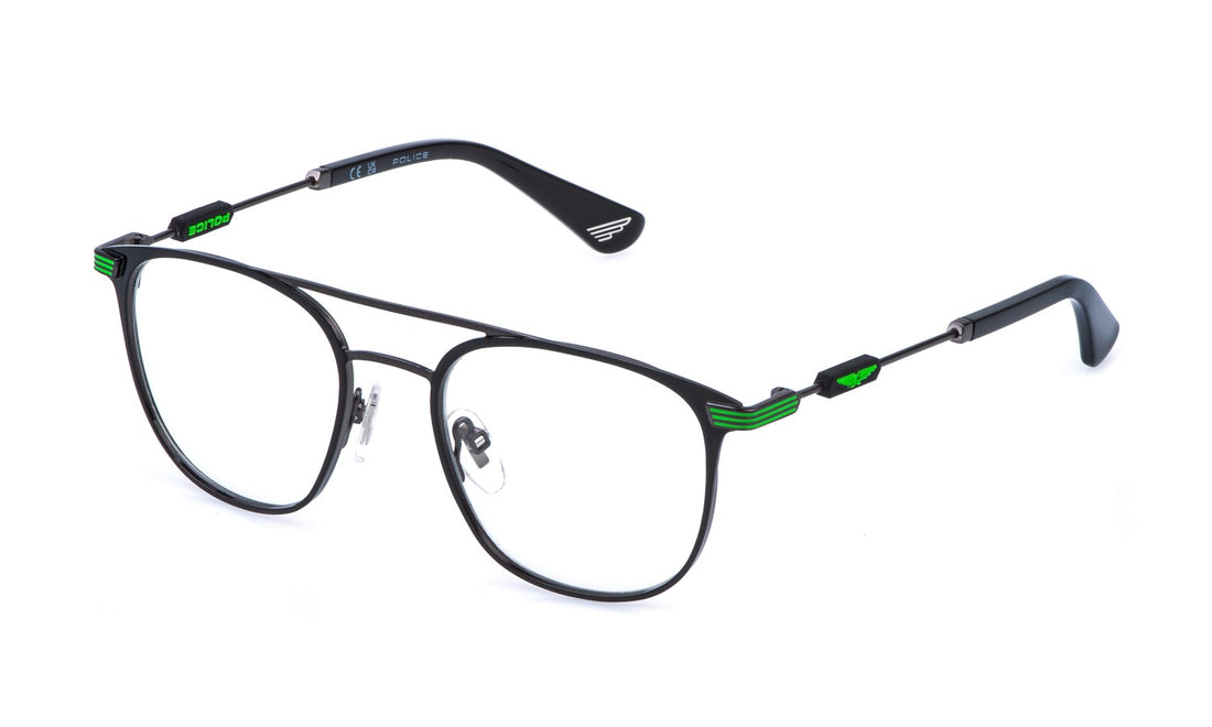 Gafas graduadas police vk585 0622 plateado square infantil talla 47mm - Vista principal