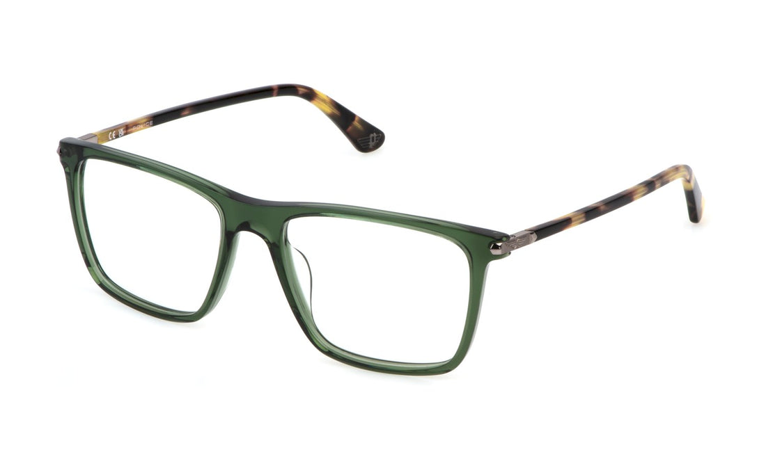 Occhiali da vista police vplp12 0g61 verde square masculino taglia 56mm - Vista principale