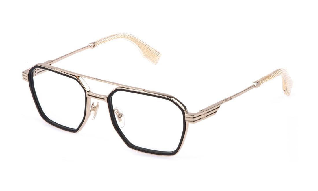Gafas graduadas police vplq76z 300y dorado geometric masculino talla 55mm - Vista principal