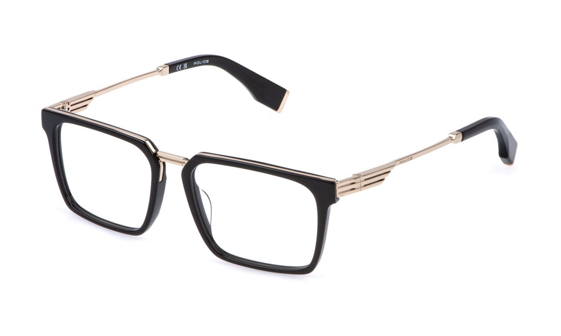 Gafas graduadas police vplq77n 300k dorado square masculino talla 54mm - Vista principal