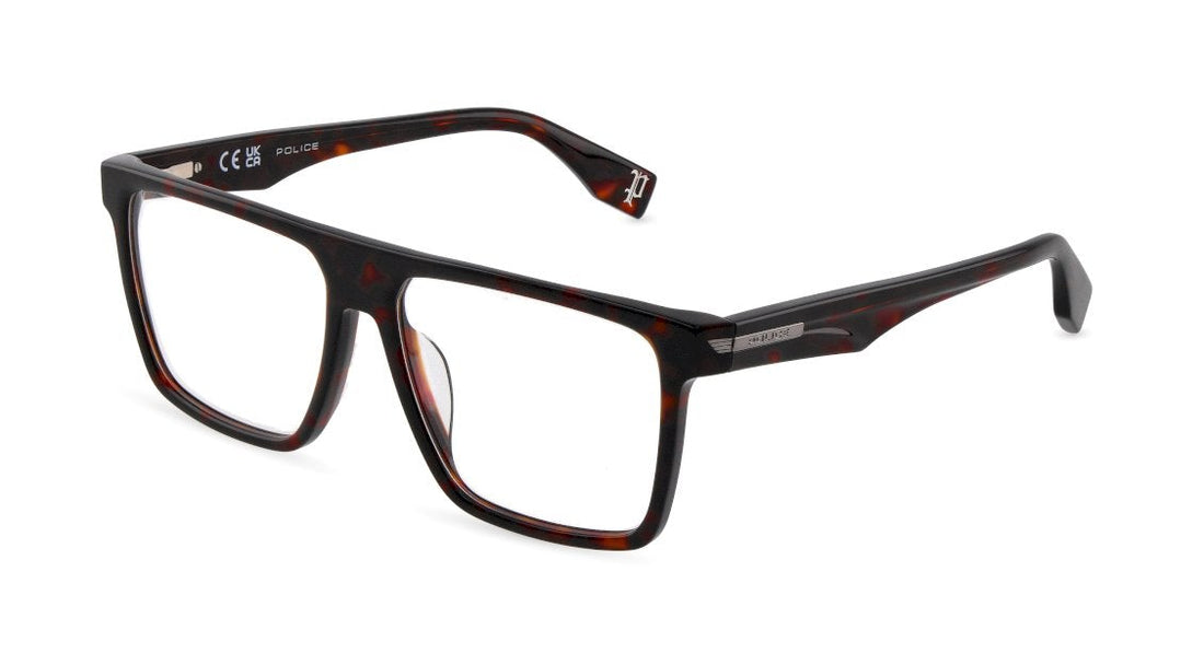 Occhiali da vista police vplu57 722y havana square masculino taglia 57mm - Vista principale