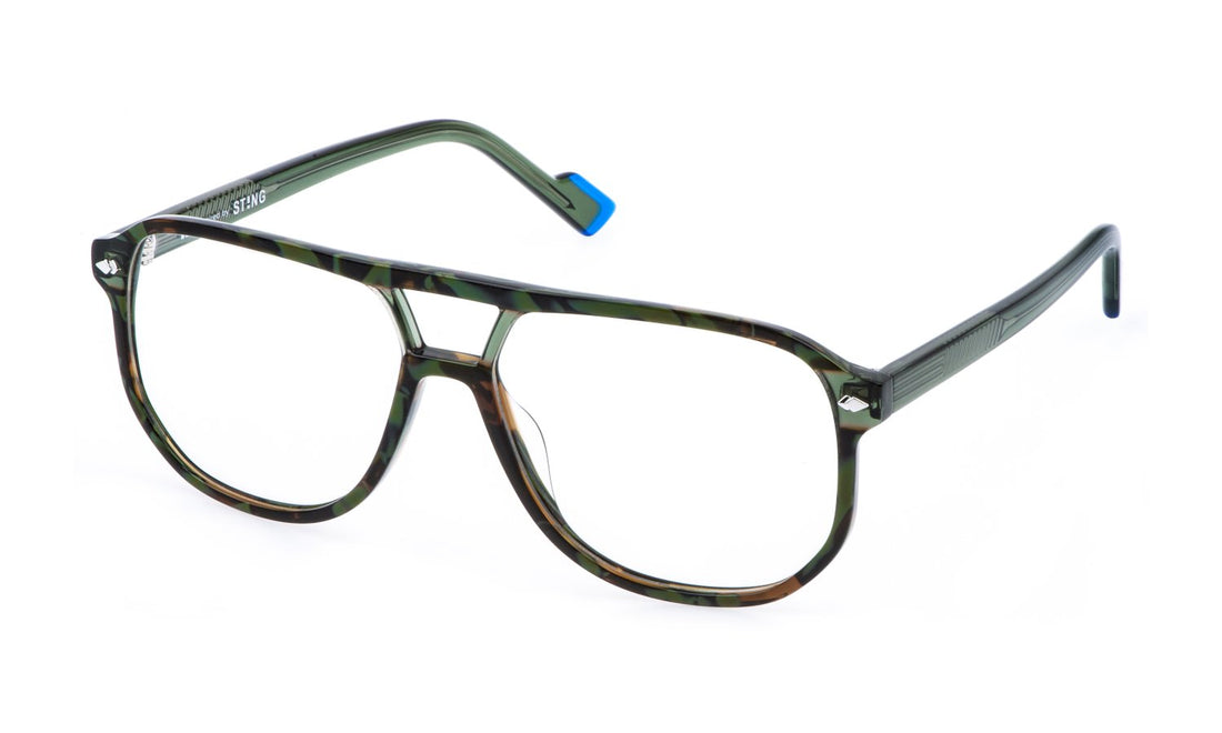 Occhiali da vista sting vst544 092i havana geometric masculino taglia 58mm - Vista principale