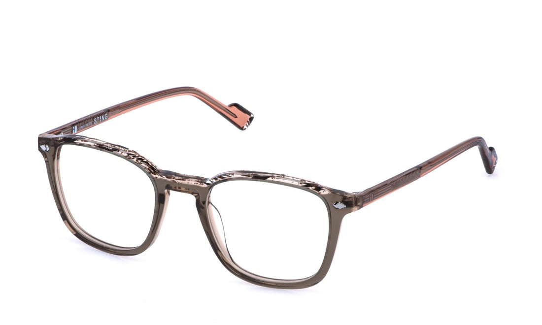 Occhiali da vista sting vst593v 06u2 marron pantos masculino taglia 49mm - Vista principale