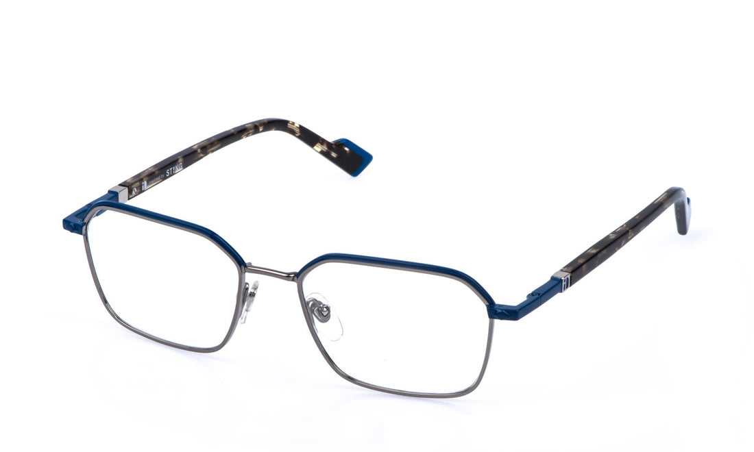 Occhiali da vista sting vst596 0508 plateado square masculino taglia 54mm - Vista principale
