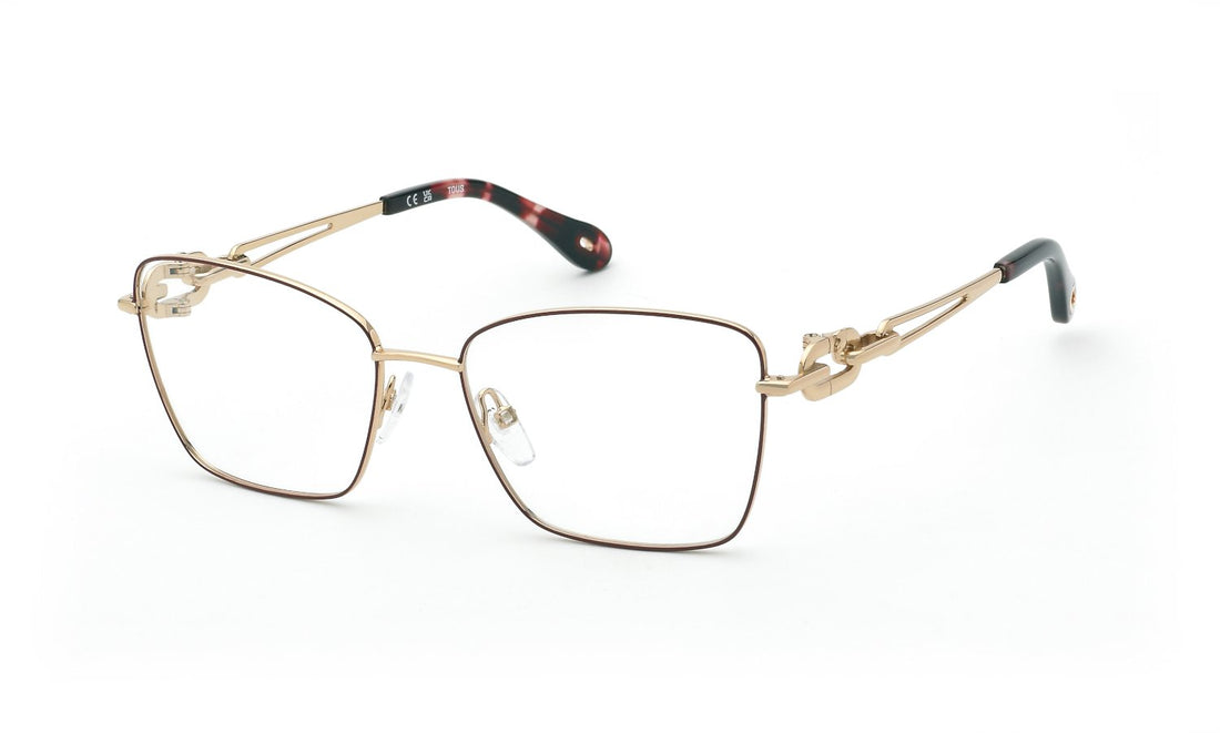 Gafas graduadas tous vto484 02am dorado square femenino talla 55mm - Vista principal