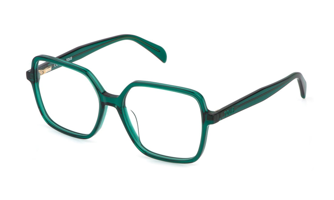 Occhiali da vista tous vtod37 0m26 verde square femenino taglia 55mm - Vista principale