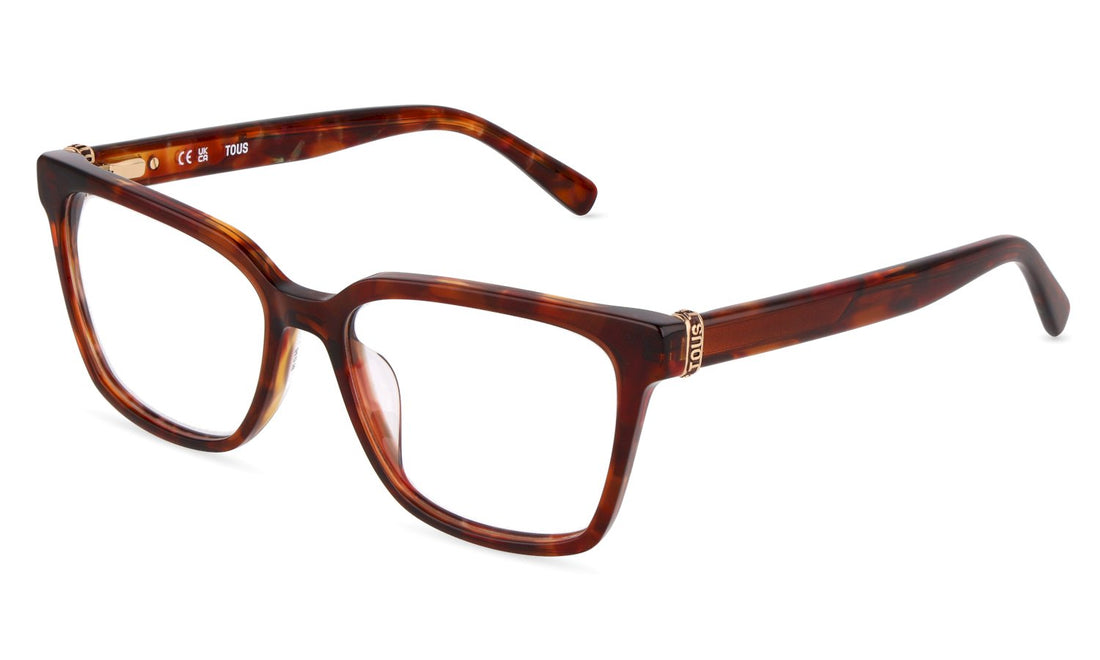 Óculos graduados tous vtod78 09yc marron square femenino tamanho 54mm - Vista principal