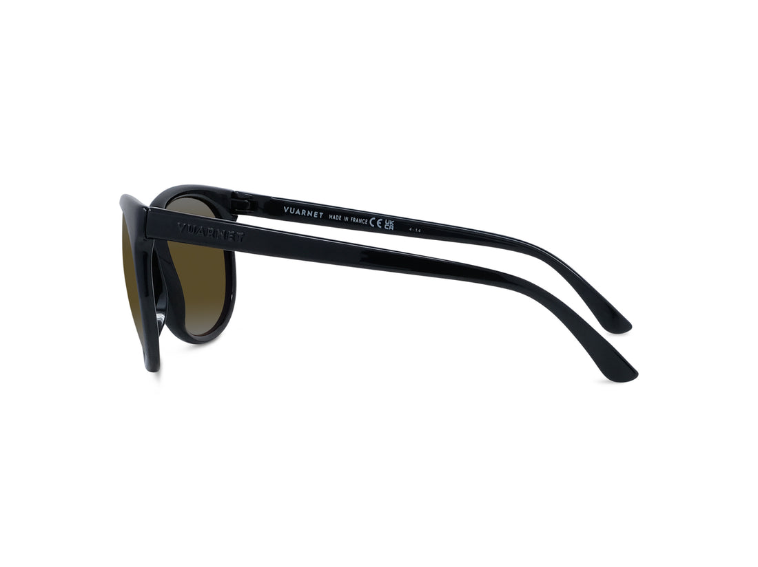 Sunglasses vuarnet legend 02 originals vu40017u 02q black round masculino size 57mm - Detailed view