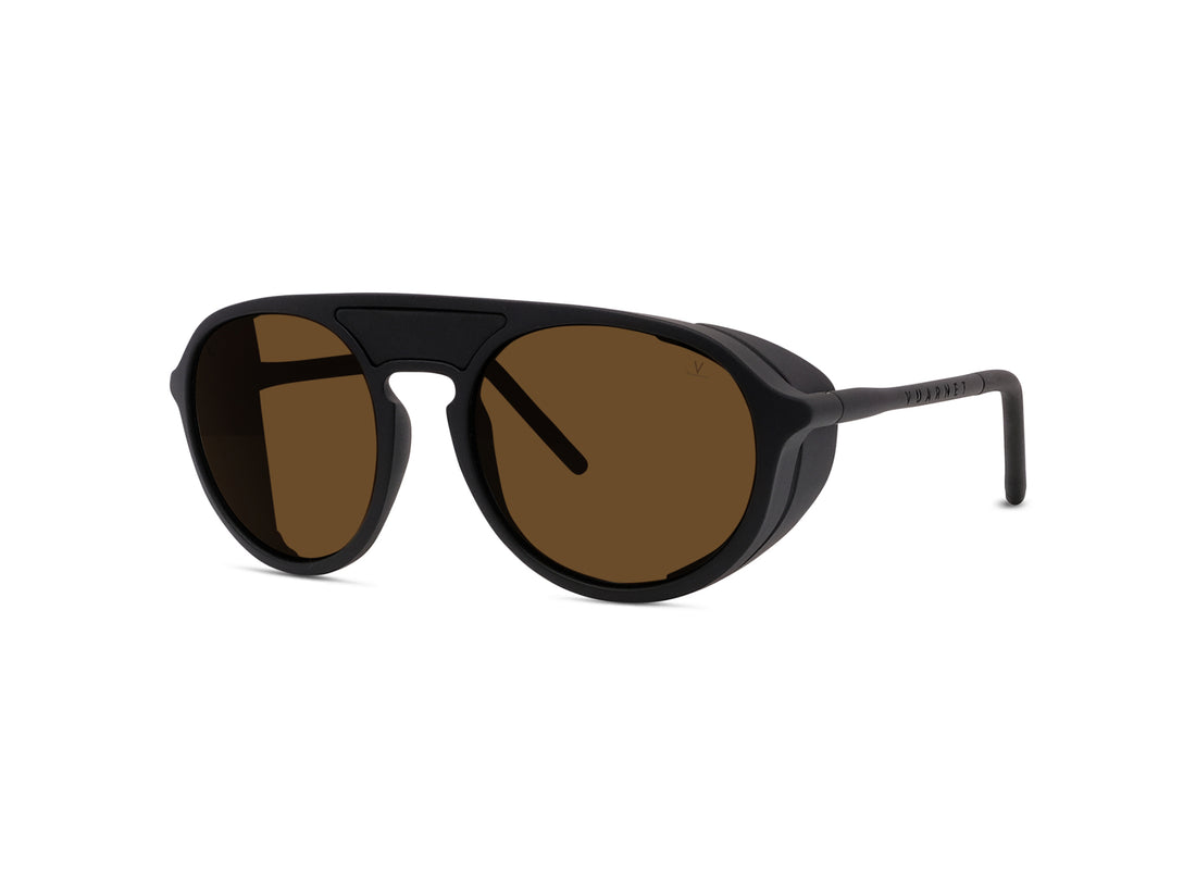 Sonnenbrillen vuarnet ice 01 vu40023u 02e black round masculino größe 54mm - Hauptansicht