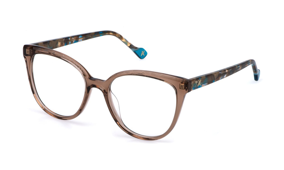 Gafas graduadas yalea vya201 0805 marron square femenino talla 53mm - Vista principal