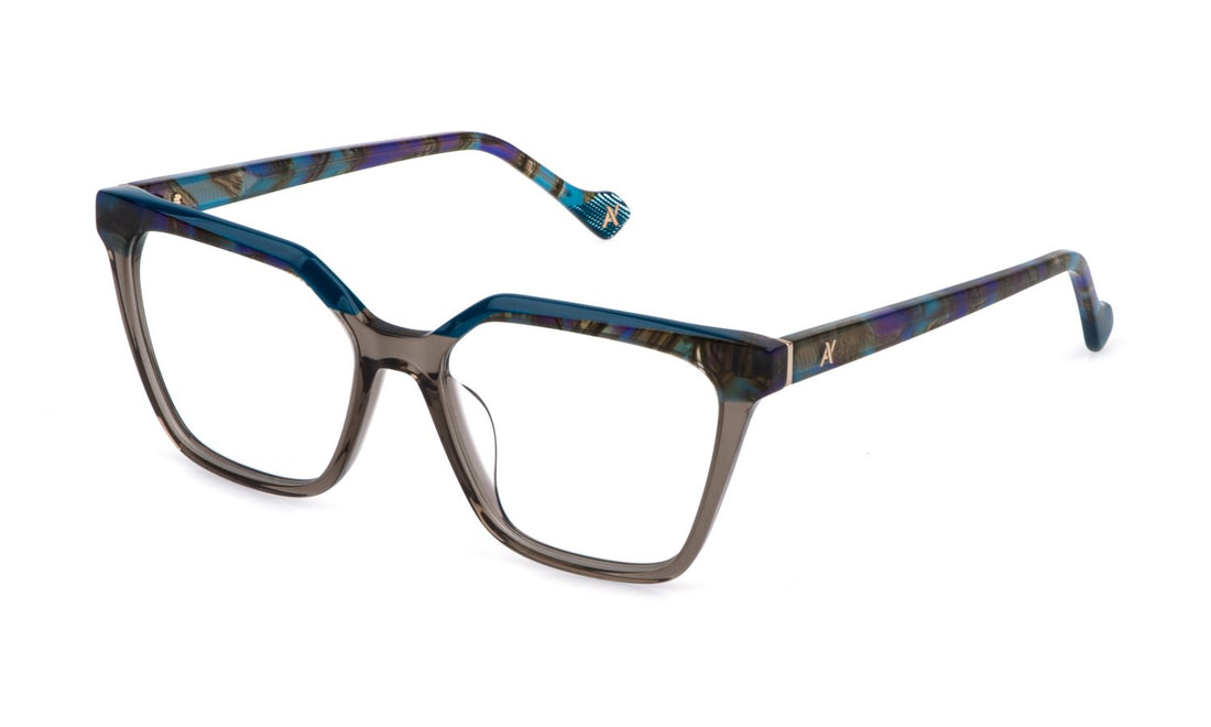 Occhiali da vista yalea vya207v 0alv gris square femenino taglia 53mm - Vista principale
