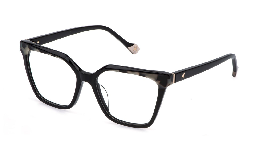 Occhiali da vista yalea vya207 0700 negro square femenino taglia 53mm - Vista principale
