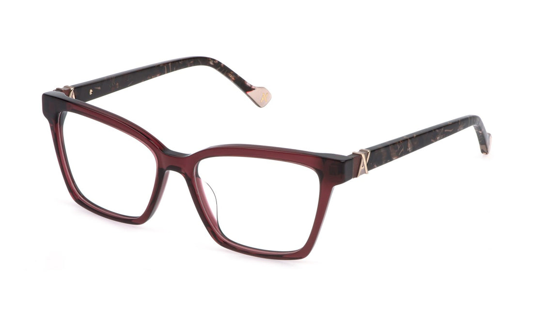 Occhiali da vista yalea vya230 0afd rosa square femenino taglia 54mm - Vista principale