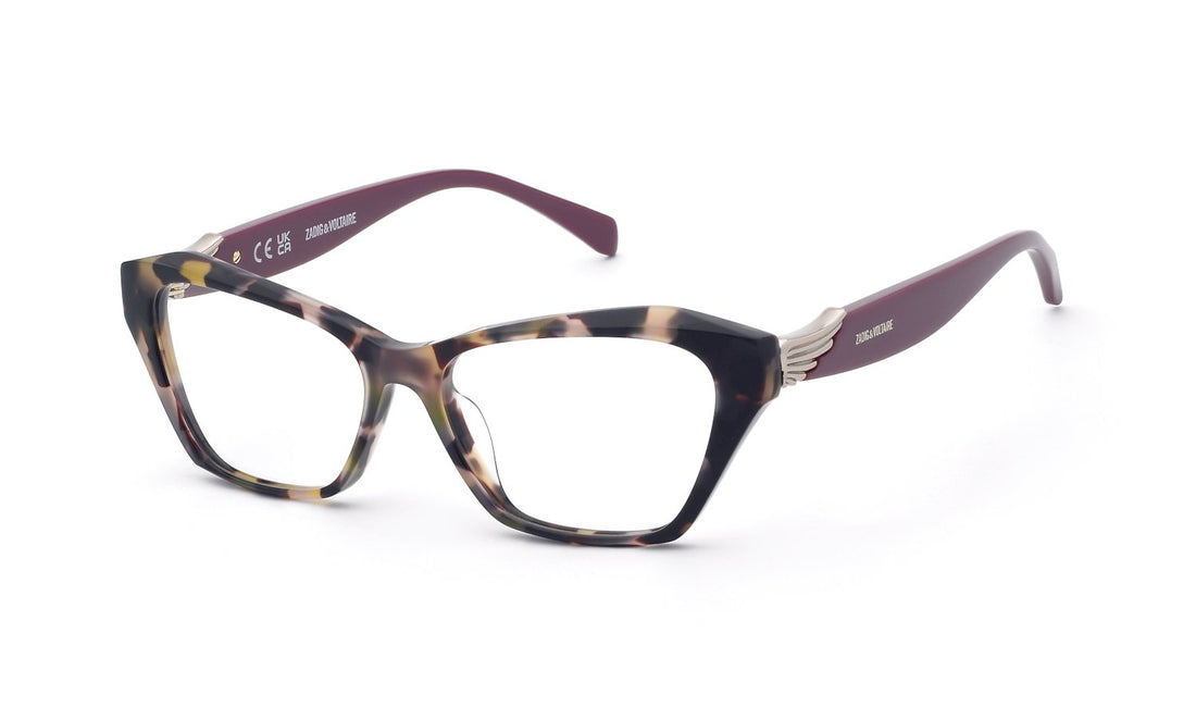Occhiali da vista zadig&voltaire vzv490 01gq marron geometric femenino taglia 54mm - Vista principale