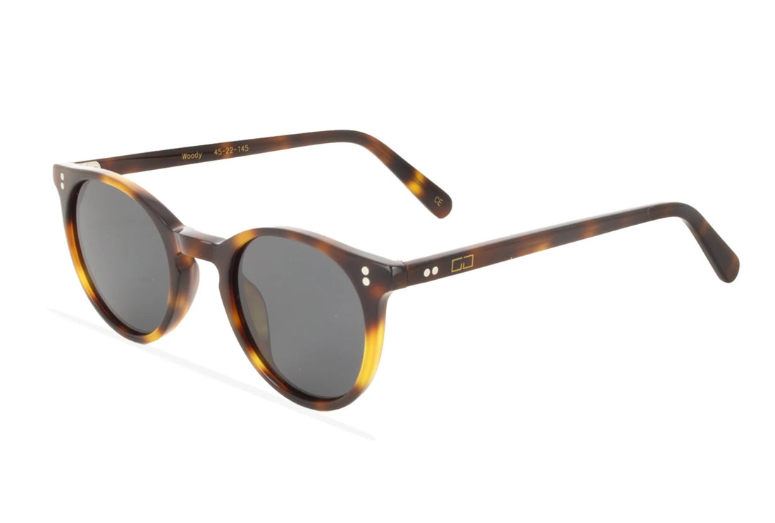 Okulary przeciwsłoneczne greyhounders woody sun brown marron round unisex rozmiar 45mm - Widok główny