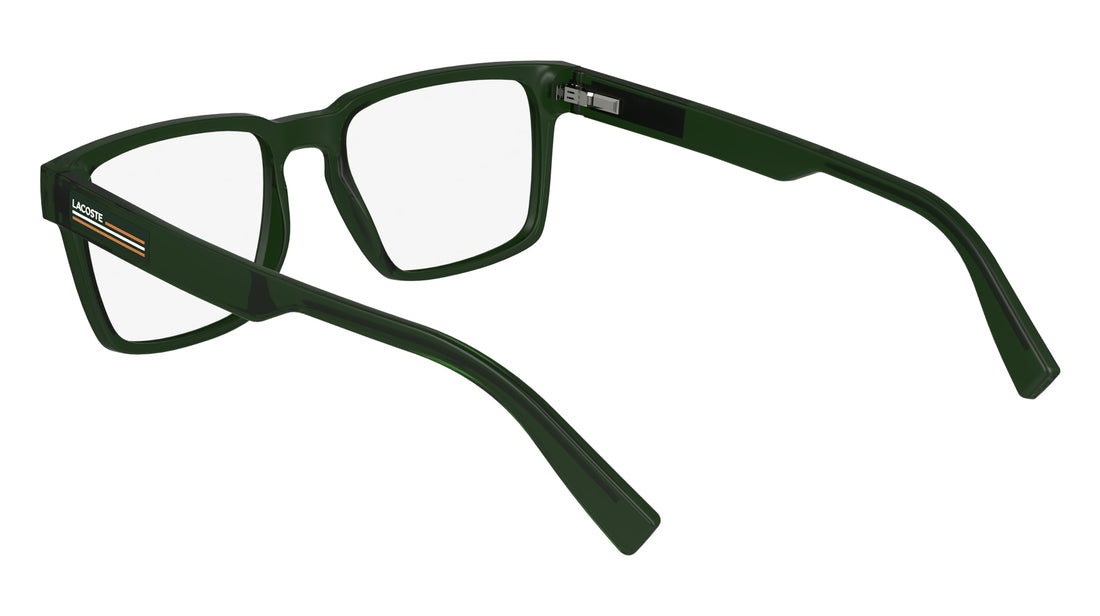 Lunettes de vue lacoste l2948 301 verde rectangular masculino taille 53mm - Vue détaillée