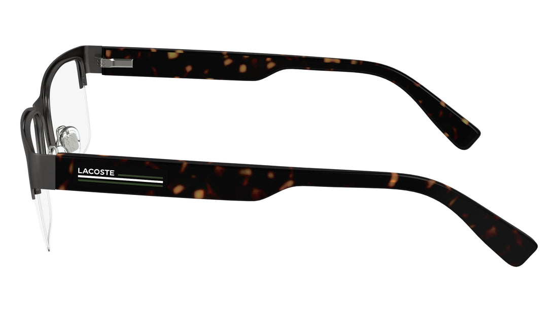 Lunettes de vue lacoste l2299 033 gris rectangular masculino taille 54mm - Vue détaillée