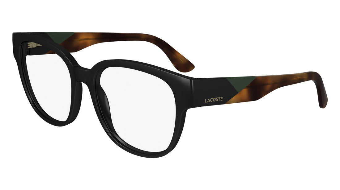 Lunettes de vue lacoste l2953 001 negro rectangular femenino taille 55mm - Vue détaillée