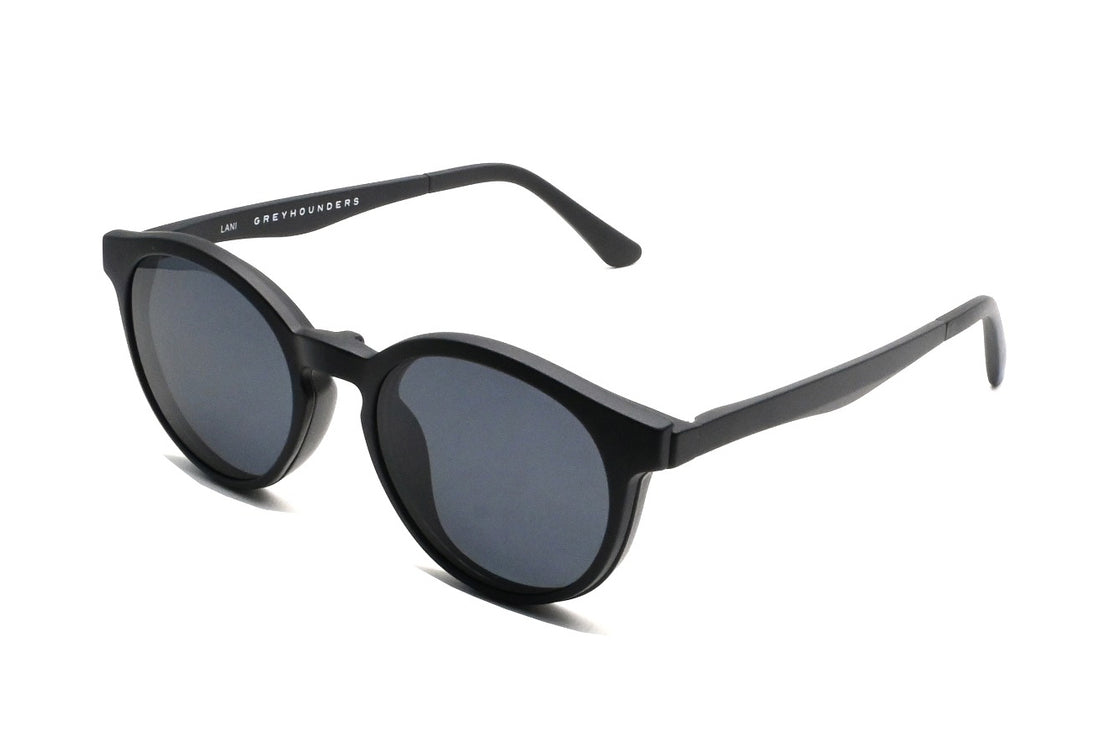 Brillen greyhounders lani + clip-on c1 black negro pantos unisex größe 48mm - Hauptansicht