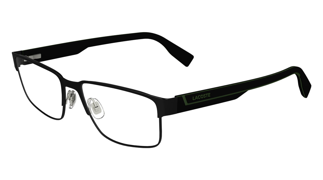 Lunettes de vue lacoste l2298 002 negro rectangular masculino taille 56mm - Vue détaillée