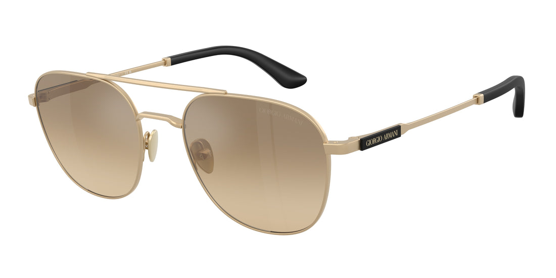 Occhiali da sole giorgio armani ar6178 30023k dorado rectangular masculino taglia 54mm - Vista principale
