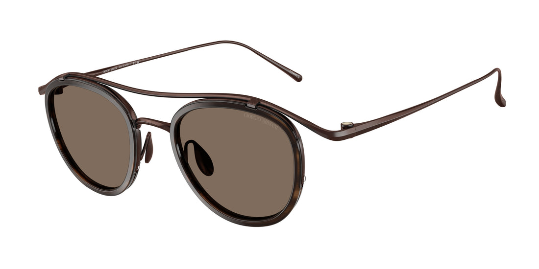 Occhiali da sole giorgio armani ar6179t 343073 marron pantos masculino taglia 46mm - Vista principale