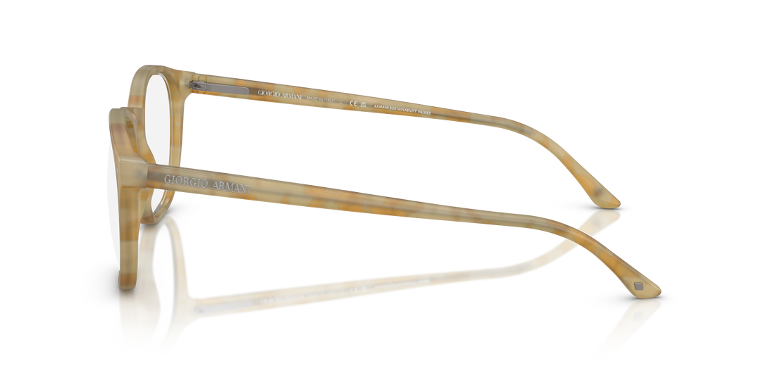 Occhiali da vista giorgio armani ar7074 6300 havana pantos masculino taglia 50mm - Vista dettagliata