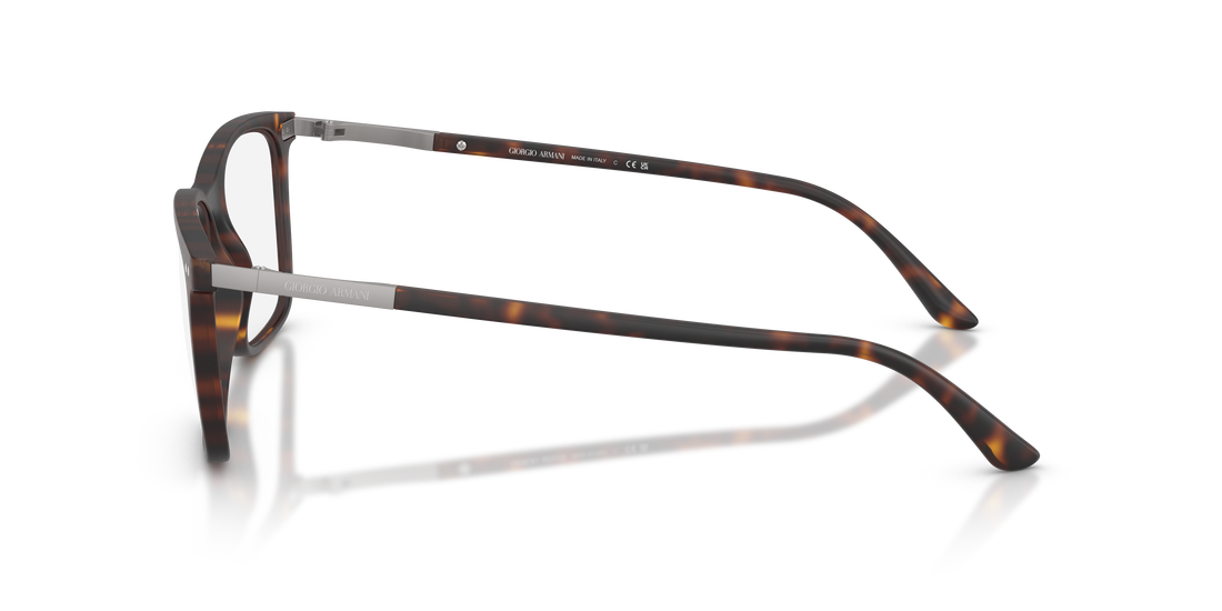 Occhiali da vista giorgio armani ar7122 6417 havana square masculino taglia 56mm - Vista dettagliata